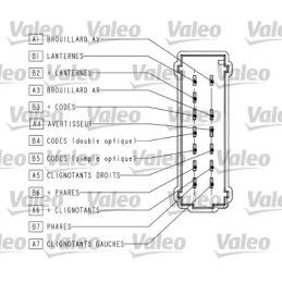 Vairo kolonėlės jungiklis VALEO 251563