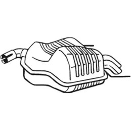 Galinis duslintuvas BOSAL 215-003