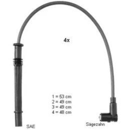 Uždegimo laidų komplektas BERU ZEF1604