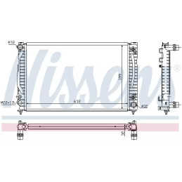 Variklio aušinimo radiatorius  NISSENS 60498