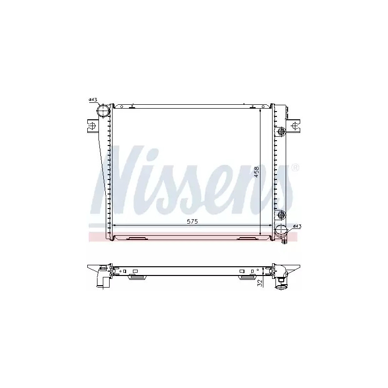 Variklio aušinimo radiatorius  NISSENS 60601A