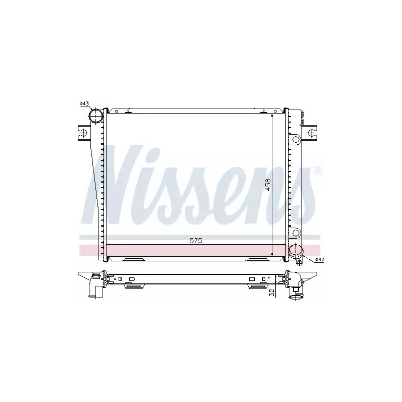 Variklio aušinimo radiatorius  NISSENS 60602A