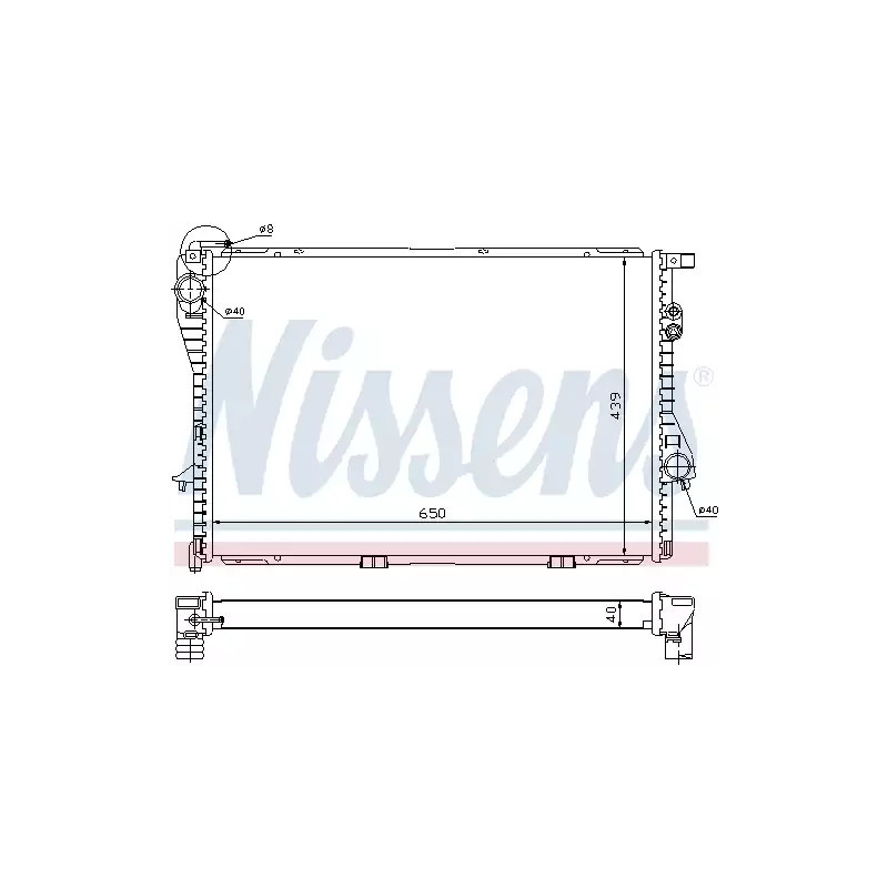 Variklio aušinimo radiatorius  NISSENS 60752A