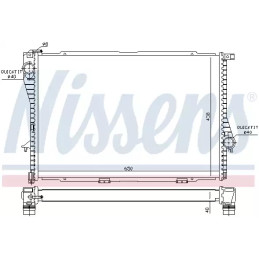 Variklio aušinimo radiatorius  NISSENS 60754A