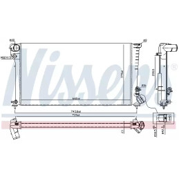 Variklio aušinimo radiatorius  NISSENS 61315