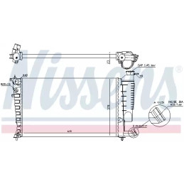 Variklio aušinimo radiatorius  NISSENS 61313A