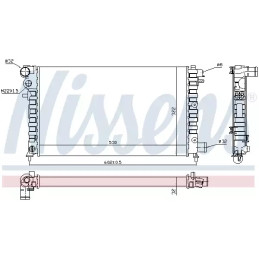 Variklio aušinimo radiatorius  NISSENS 61346