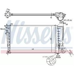 Variklio aušinimo radiatorius  NISSENS 61379