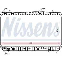 Variklio aušinimo radiatorius  NISSENS 61634