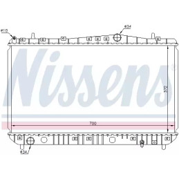 Variklio aušinimo radiatorius  NISSENS 61633