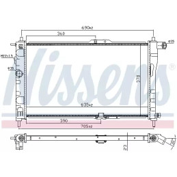 Variklio aušinimo radiatorius  NISSENS 61651A