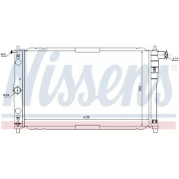 Variklio aušinimo radiatorius  NISSENS 61654