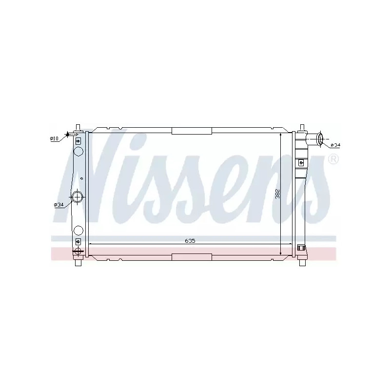Variklio aušinimo radiatorius  NISSENS 61654