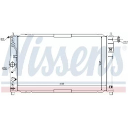 Variklio aušinimo radiatorius  NISSENS 616551
