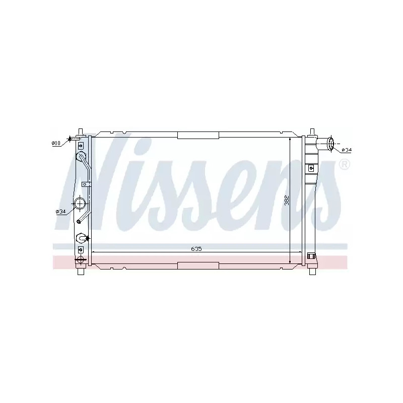 Variklio aušinimo radiatorius  NISSENS 616551
