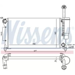 Variklio aušinimo radiatorius  NISSENS 617852