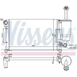 Variklio aušinimo radiatorius  NISSENS 617853