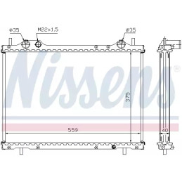 Variklio aušinimo radiatorius  NISSENS 61792A