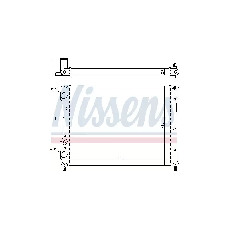 Variklio aušinimo radiatorius  NISSENS 61806
