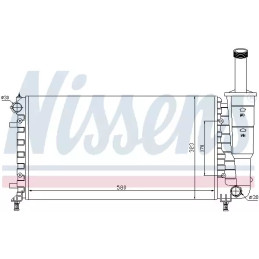 Variklio aušinimo radiatorius  NISSENS 61888