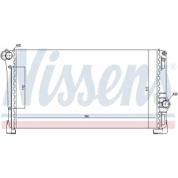 Variklio aušinimo radiatorius  NISSENS 61896