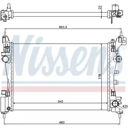 Variklio aušinimo radiatorius  NISSENS 61918