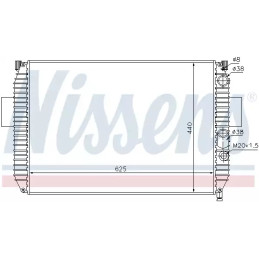 Variklio aušinimo radiatorius  NISSENS 61975