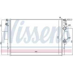 Variklio aušinimo radiatorius  NISSENS 61985