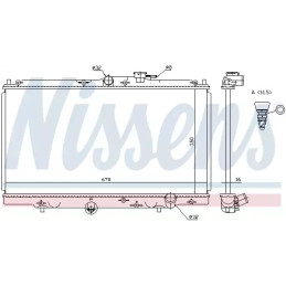 Variklio aušinimo radiatorius  NISSENS 62258