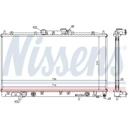 Variklio aušinimo radiatorius  NISSENS 62869A