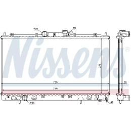 Variklio aušinimo radiatorius  NISSENS 62868A