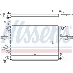 Variklio aušinimo radiatorius  NISSENS 63005A