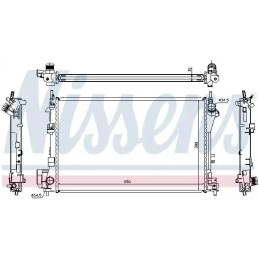 Variklio aušinimo radiatorius  NISSENS 63022A