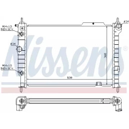 Variklio aušinimo radiatorius  NISSENS 63061