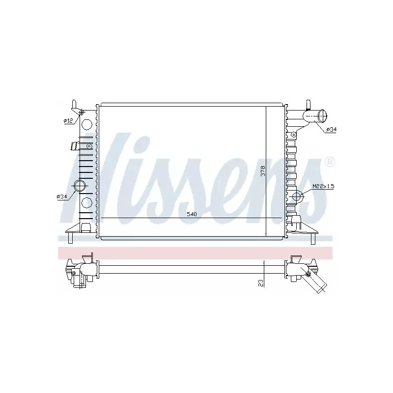 Variklio aušinimo radiatorius  NISSENS 630681