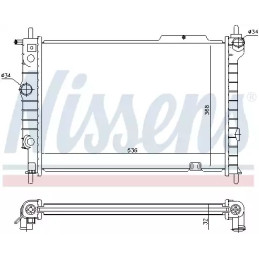 Variklio aušinimo radiatorius  NISSENS 63059
