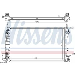 Variklio aušinimo radiatorius  NISSENS 630703