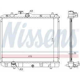 Variklio aušinimo radiatorius  NISSENS 630707