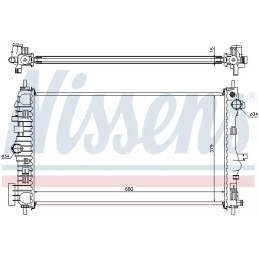 Variklio aušinimo radiatorius  NISSENS 630712