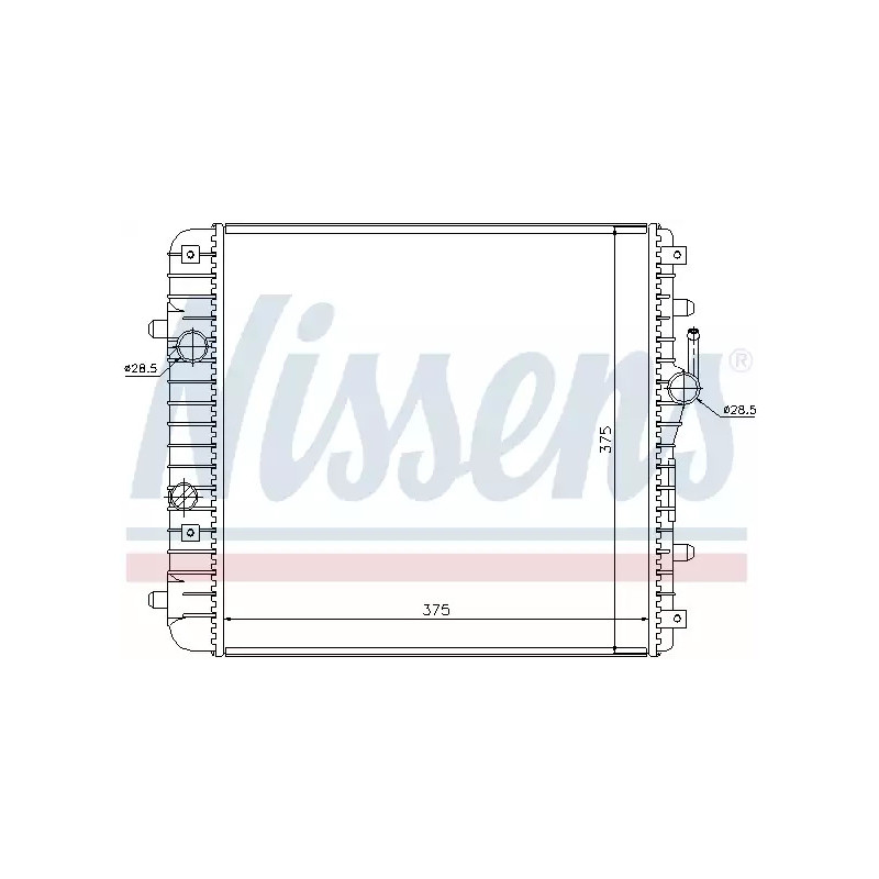 Variklio aušinimo radiatorius  NISSENS 630738