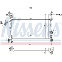 Variklio aušinimo radiatorius  NISSENS 630743
