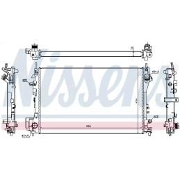 Variklio aušinimo radiatorius  NISSENS 630742