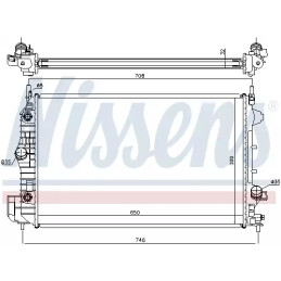 Variklio aušinimo radiatorius  NISSENS 63113A