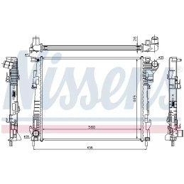 Variklio aušinimo radiatorius  NISSENS 63122