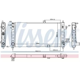 Variklio aušinimo radiatorius  NISSENS 63241