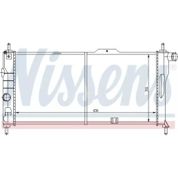 Variklio aušinimo radiatorius  NISSENS 632731