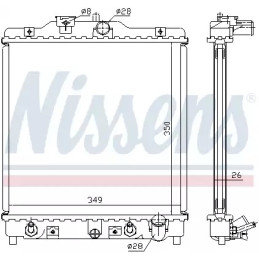 Variklio aušinimo radiatorius  NISSENS 633081