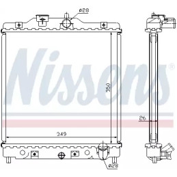 Variklio aušinimo radiatorius  NISSENS 63310A