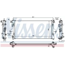 Variklio aušinimo radiatorius  NISSENS 63555A