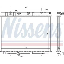 Variklio aušinimo radiatorius  NISSENS 636007